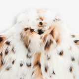 KURTKA Z SFAŁDOWANEGO FUTRA W LEOPARDZIE