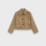 Naomi – Elegancka kurtka z zamszu o klasycznym kroju