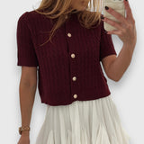 Liova – Krótki kardigan z guzikami