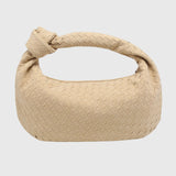 Celeste | Torebka Średnia Zamszowa Pleciona z Węzłem