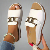 Elle - Wygodne sandały na koturnie