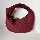 Renee | Mini Torebka z Miękkiego Splotu Zamszowego