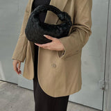 Sienna | Mała Torebka z Plecionym Uchem