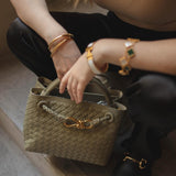 Eloise | Woven Compatta Testurizzata Torba