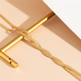 Flaira – Regulowany naszyjnik w kształcie węża ze złota