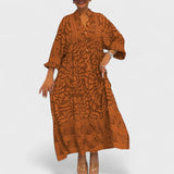 Ava – Sukienka z artystycznym wzorem