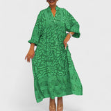 Ava – Sukienka z artystycznym wzorem