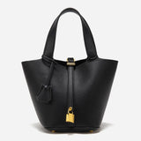 Glaiza | Elegancka Torebka typu Bucket Gold-Lock
