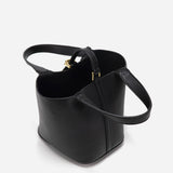 Glaiza | Elegancka Torebka typu Bucket Gold-Lock