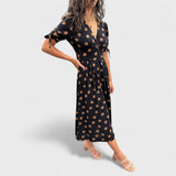 Monique - Elegancka Sukienka w Kropki