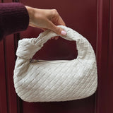 Sienna | Mała Torebka z Plecionym Uchem