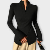 Mireko – Sweter z cienkiej dzianiny z guzikami