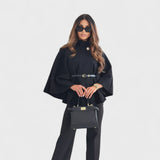 Lea - Elegancka kurtka motylkowa z paskiem