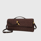 Cherry | Kopertówka z Luksusowego Zamszu Intrecciato