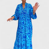 Ava – Sukienka z artystycznym wzorem