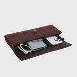 Cherry | Kopertówka z Luksusowego Zamszu Intrecciato