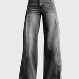 Avery - Eleganckie spodnie casualowe z szeroką nogawką