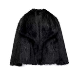 FIORA - Kurtka Puffer z Efektem Futra