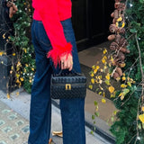 Juliette | Borsa Woven Strutturata Lucida