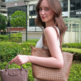 Isabelle | Przestronna Torba Tote Pleciona na Co Dzień