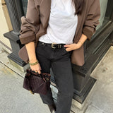 Eloise | Woven Compatta Testurizzata Torba