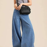 Eliza | Kwadratowa Torebka z Błyszczącym Zamkiem