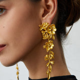 Liana | Kwiatowe Kolczyki Frędzlowe