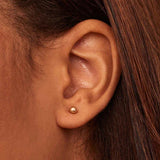 Soravelle | Okrągłe Kolczyki ze Złota 18K