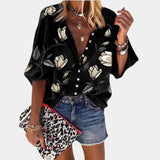 Mila | Letnia bluzka z kwiatowym nadrukiem dla kobiet