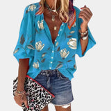 Mila | Letnia bluzka z kwiatowym nadrukiem dla kobiet