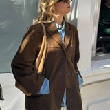 FIORA - Kurtka Blazer z Zamszu