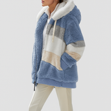 Isabella™ Zimowa Kurtka Damska z Kapturem i Zippem