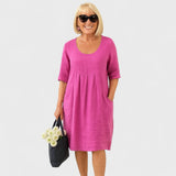 Marley - Sukienka z lnu na co dzień