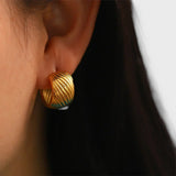 Emy – Kolczyki w kształcie koła inspirowane stylem vintage z nutą luksusu