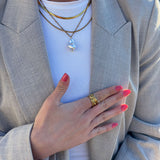 Jaylinette | Duży Pierścionek ze Złota 18K