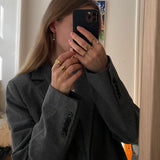 Jaylinette | Duży Pierścionek ze Złota 18K