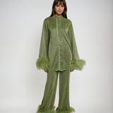 Lya - Zestaw Dwu Częściowy z Kołnierzem Puchowym