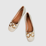 Marie™ | Baleriny wieczorowe ze skóry