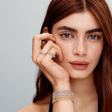 Shannelise | Różowa Bransoletka Kubańska w Złocie 18k