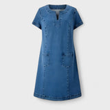 Julia – Sukienka dżinsowa z kieszeniami