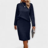 Komplet z swetrem i spódnicą w dwóch częściach