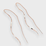 Elwira – Długie kolczyki w kształcie fali