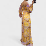 Kristine - Elegancka sukienka z dekoltem w serek