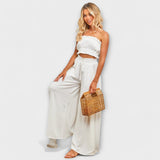 Oralith - Wygodne Spodnie Plisowane