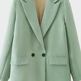 Helia - Oversize Kurtka z Nowoczesną Linią