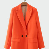 Helia - Oversize Kurtka z Nowoczesną Linią