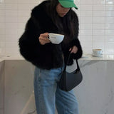 Płaszcz z Syntetycznego Futra Jenna