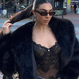 Płaszcz z Syntetycznego Futra Jenna