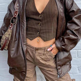 Kurtka Lilli z Sztucznej Skóry