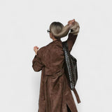 Veronika - Elegancki trencz z wysokim kołnierzem